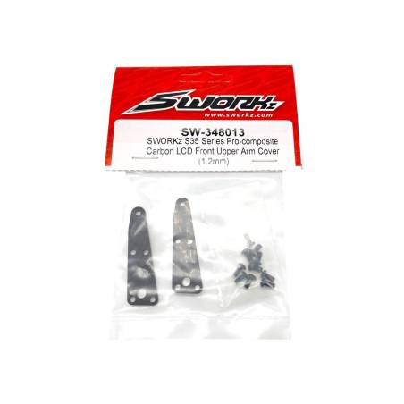 Carbon LCD Front Upper Arm Cover (1.2mm) (2) - SWORKZ