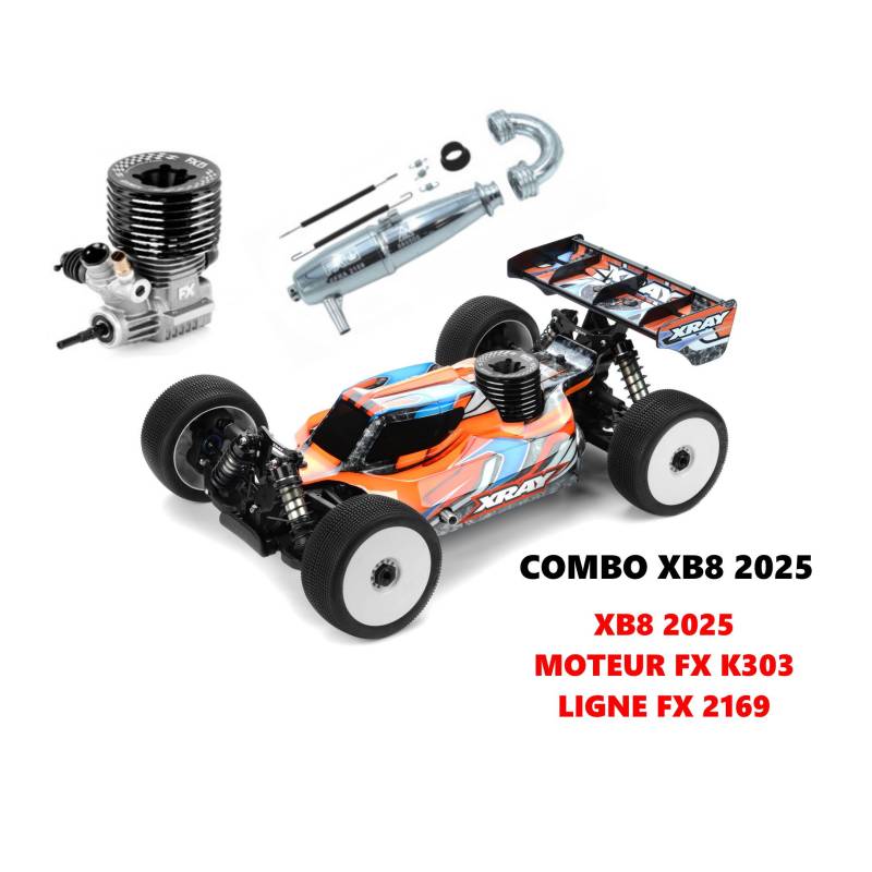 Kit Xray XB8'25 + Engine FX K303 + Pipe Efra 2169 Kit Xray XB8'25 + Engine FX K303 + Pipe Efra 2169
