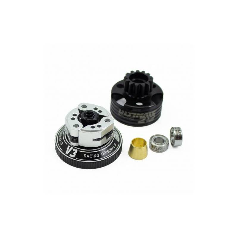 ALU COMPAK CLUTCH SYSTEM V3 B10 + CLUTCH BELL - UR0633-B10 - ULTIMATE ALU COMPAK CLUTCH SYSTEM V3 B10 + CLUTCH BELL - UR0633-B10 - ULTIMATE