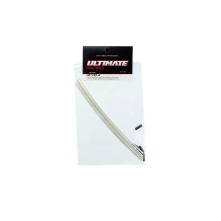 ANTENA RADIO RECTA ULTIMATE BLANCA + TAPON (5u)