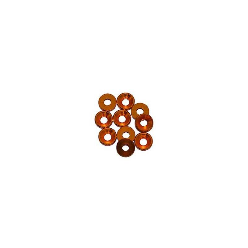 ARANDELA ALU. CONICA M3NARANJA (10u.) ARANDELA ALU. CONICA M3NARANJA (10u.)