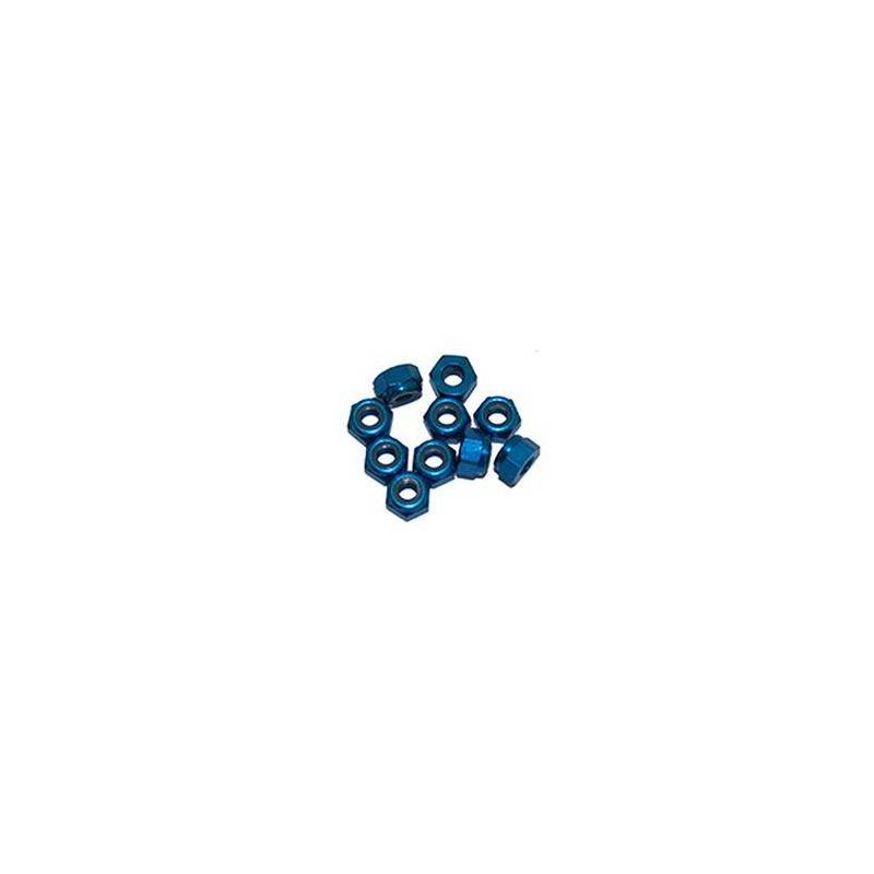 3 mm. ALU. NYLON NUT BLUE (10pcs) - UR1502-A - ULTIMATE 3 mm. ALU. NYLON NUT BLUE (10pcs) - UR1502-A - ULTIMATE