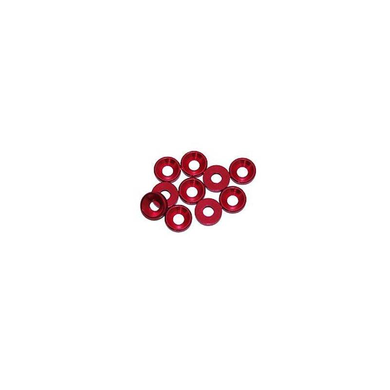 3 mm. ALU. WASHER RED (10 pcs) - UR1501-R - ULTIMATE 3 mm. ALU. WASHER RED (10 pcs) - UR1501-R - ULTIMATE