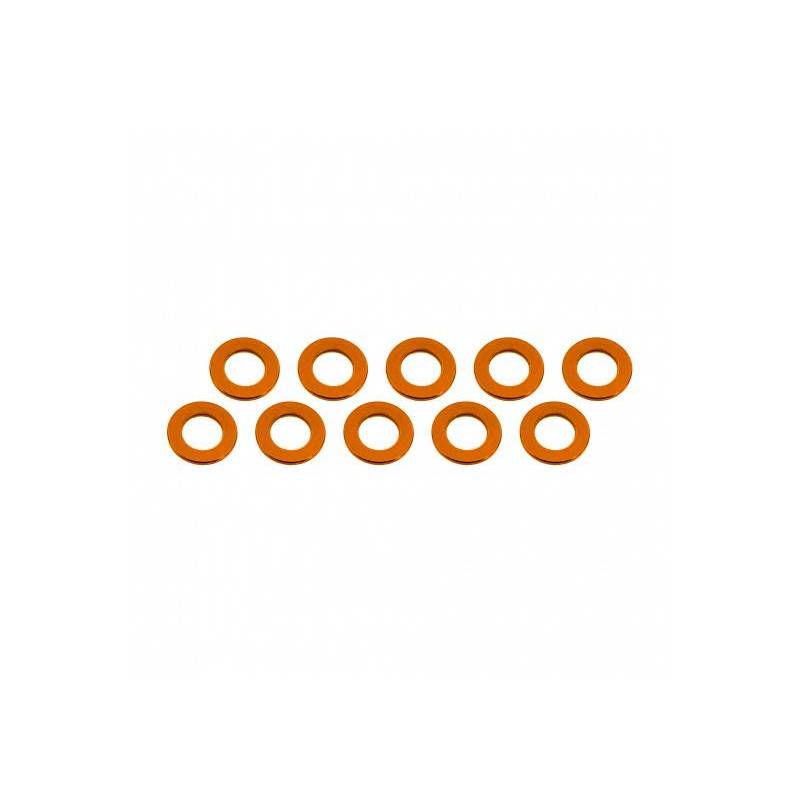 ARANDELAS ALUMINIO (3x6x0.5mm) NARANJA (10u.) ARANDELAS ALUMINIO (3x6x0.5mm) NARANJA (10u.)