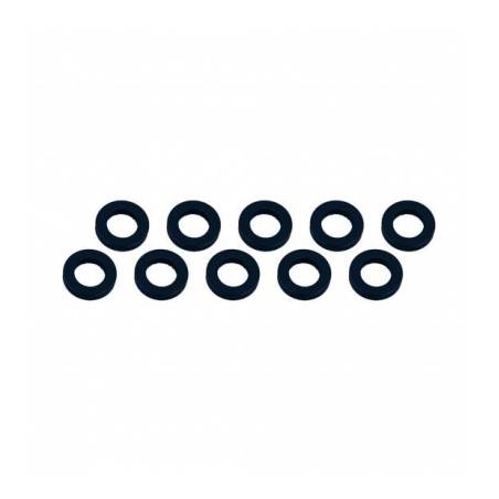 ARANDELAS ALUMINIO (3x6x1mm) NEGRA (10u.)