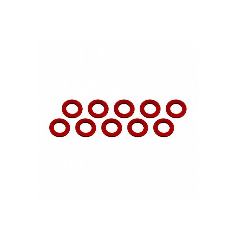 ARANDELAS ALUMINIO (3x6x0.5mm) ROJA (10u.) ARANDELAS ALUMINIO (3x6x0.5mm) ROJA (10u.)