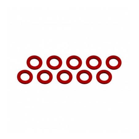 ALUMINUM SHIM  (3x6x0.5mm)   RED (10pcs) - UR1504-R - ULTIMATE