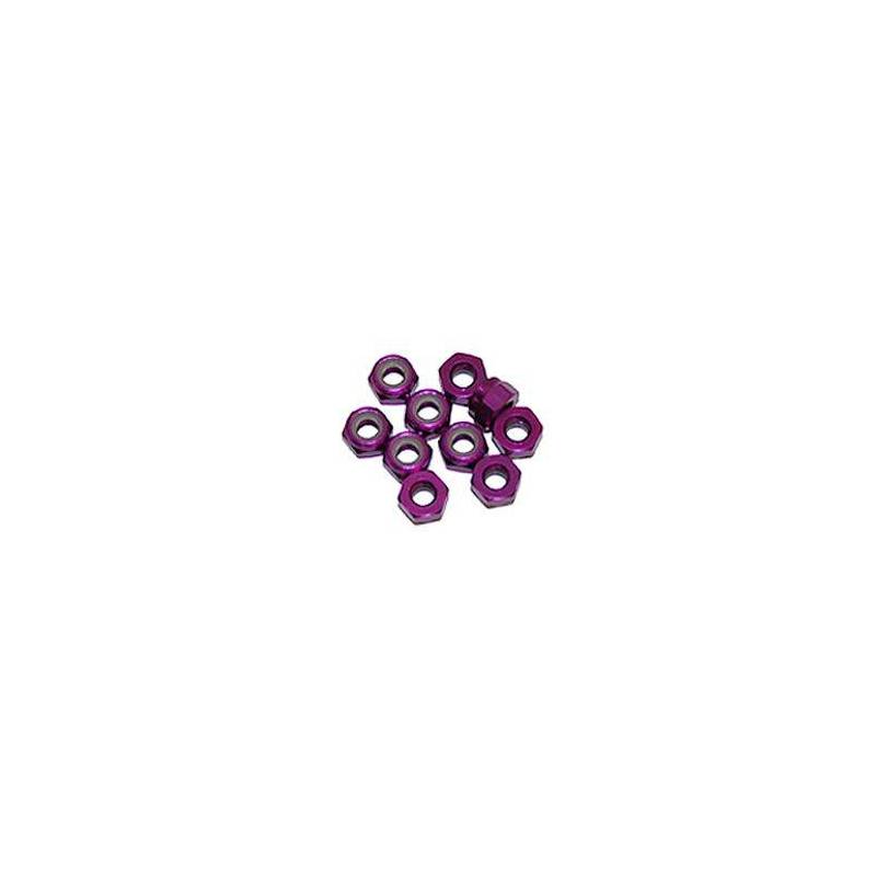 4 mm. ALU. NYLON NUT PURPLE (10 pcs) - UR1512-P - ULTIMATE 4 mm. ALU. NYLON NUT PURPLE (10 pcs) - UR1512-P - ULTIMATE