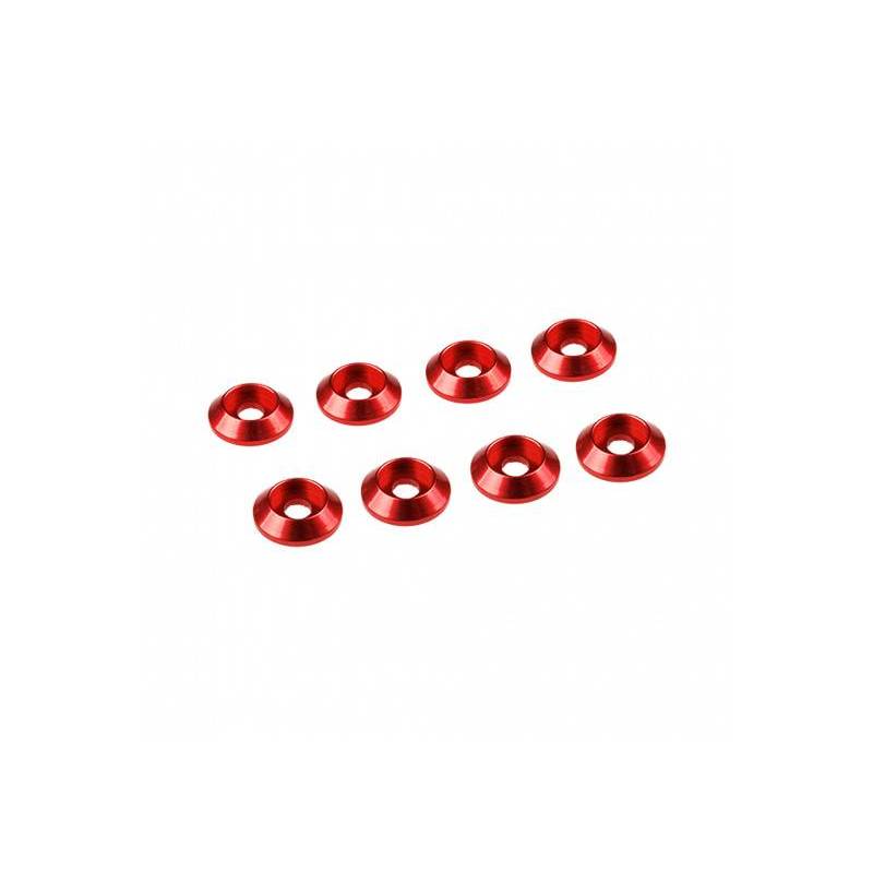 3MM ALUMINIUM CAP HEAD WASHER RED (8 pcs) - UR1521-R - ULTIMATE 3MM ALUMINIUM CAP HEAD WASHER RED (8 pcs) - UR1521-R - ULTIMATE