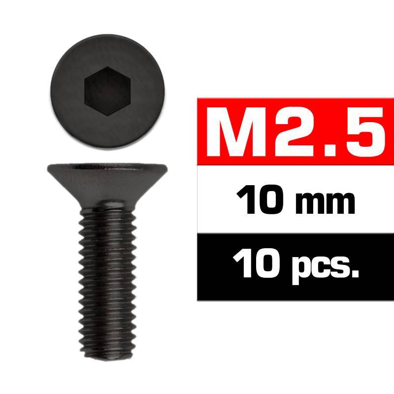 M2,5x10mm FLAT HEAD SCREWS (10 pcs) - UR1612510 - ULTIMATE M2,5x10mm FLAT HEAD SCREWS (10 pcs) - UR1612510 - ULTIMATE