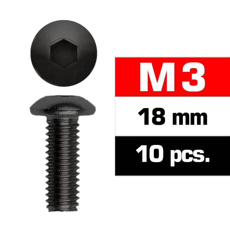TORNILLOS M3x18mm BOTON (10u.) TORNILLOS M3x18mm BOTON (10u.)