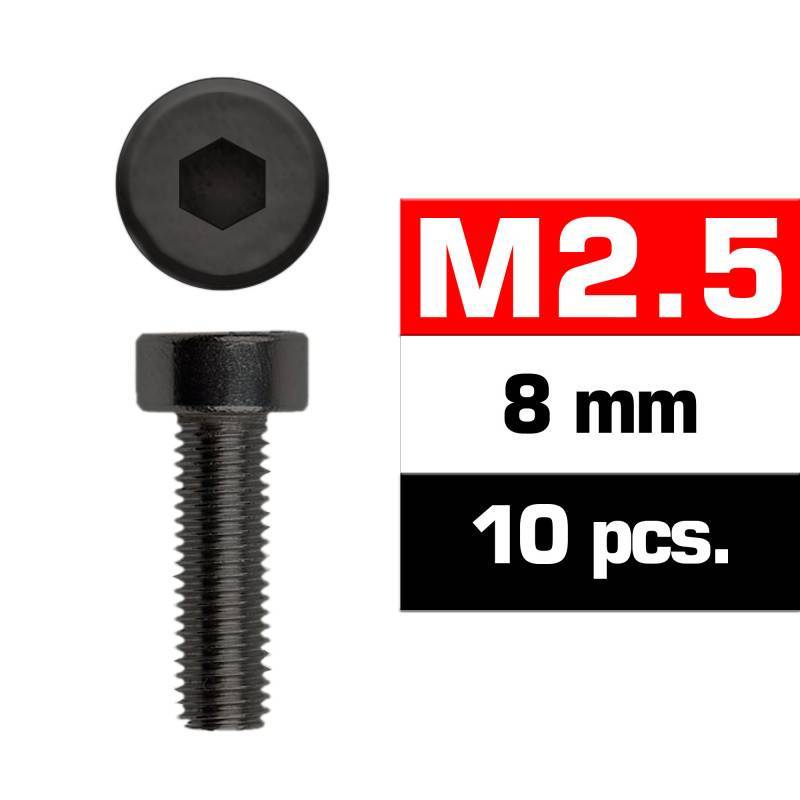 M2,5x8mm CAP HEAD SCREWS (10 pcs) - UR1632508 - ULTIMATE M2,5x8mm CAP HEAD SCREWS (10 pcs) - UR1632508 - ULTIMATE