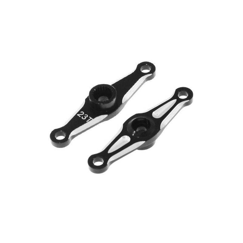 ALUMINIUM DOUBLE ARM SERVO HORN (23T - SANWA/KO/JR/AIRTRONICS) (1pc.) ALUMINIUM DOUBLE ARM SERVO HORN (23T - SANWA/KO/JR/AIRTRONICS) (1pc.)