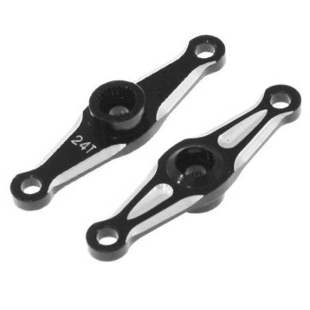 ALUMINIUM DOUBLE ARM SERVO HORN (24T - HITEC) (1pc.) - ULTIMATE