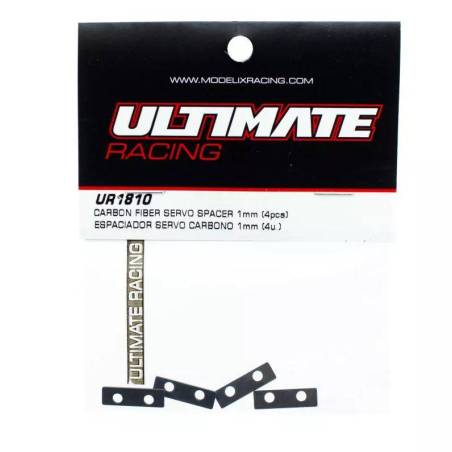 CARBON FIBER SERVO SPACER 1mm (4pcs) - ULTIMATE - UR1810