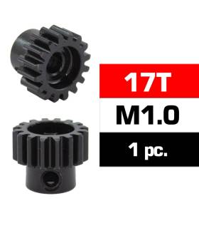 HSS STEEL M1.0 PINION GEAR 17T W/5.0mm BORE - ULTIMATE - UR4310-17