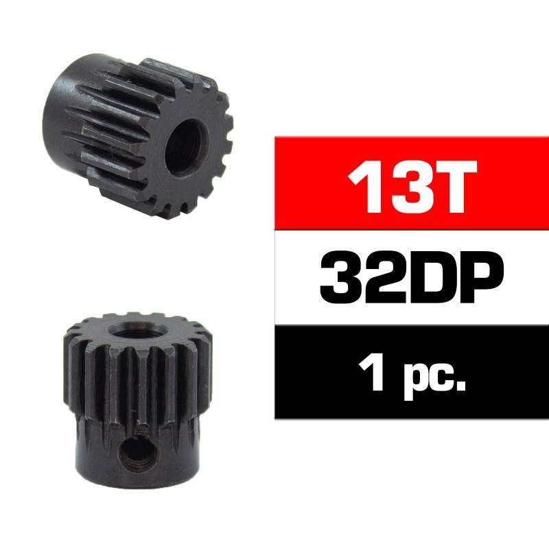 HSS STEEL 32DP PINION GEAR 13T W/5.0mm BORE - ULTIMATE - UR4312-13 HSS STEEL 32DP PINION GEAR 13T W/5.0mm BORE - ULTIMATE - UR4312-13