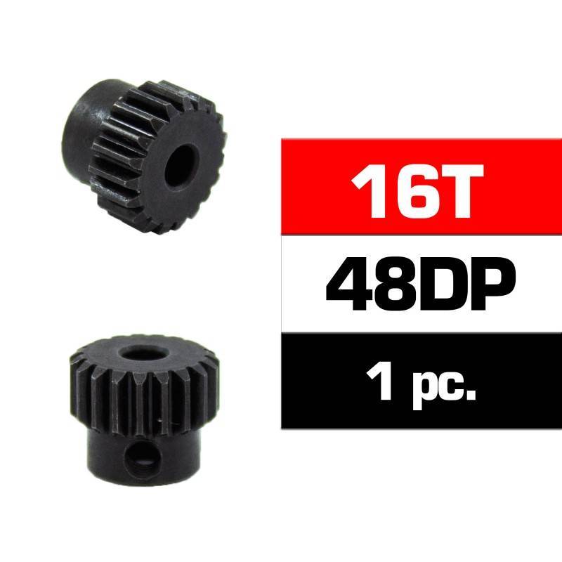 HSS STEEL 48DP PINION GEAR 16T W/3.17mm BORE - ULTIMATE - UR4314-16 HSS STEEL 48DP PINION GEAR 16T W/3.17mm BORE - ULTIMATE - UR4314-16