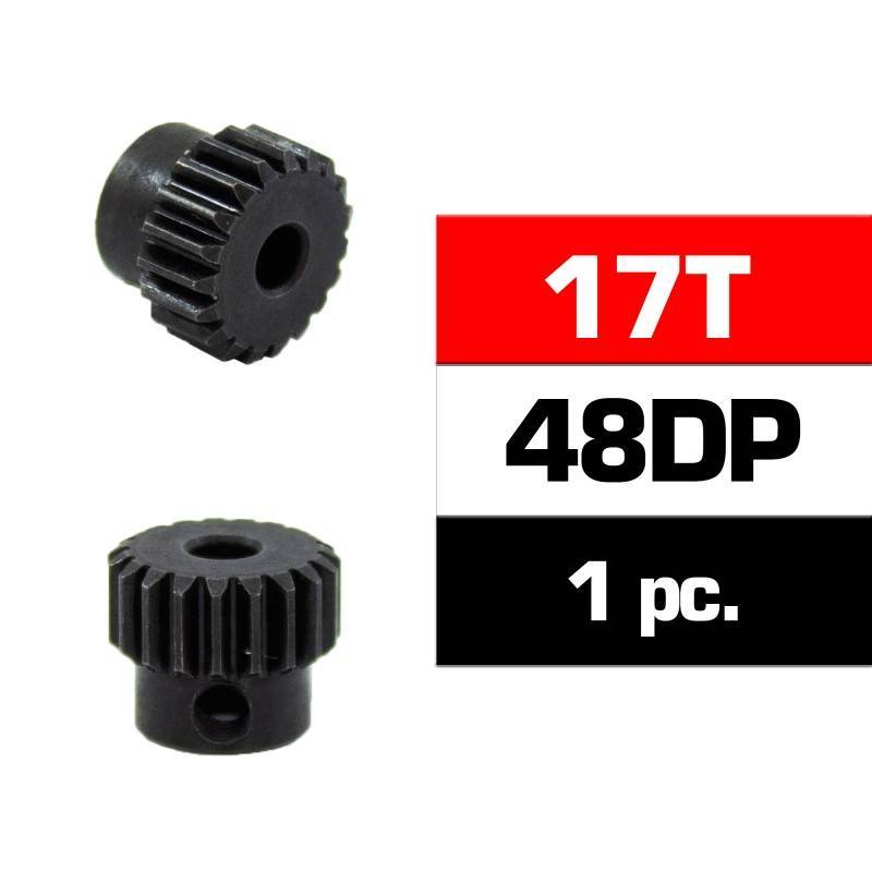 PIÑON 48DP - 17T - ACERO HSS - DIAMETRO 3.17mm PIÑON 48DP - 17T - ACERO HSS - DIAMETRO 3.17mm