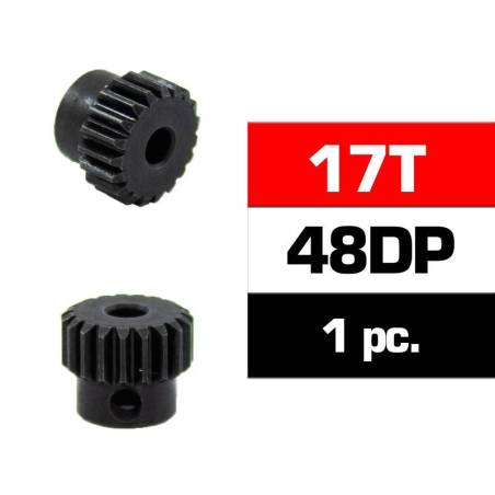 HSS STEEL 48DP PINION GEAR 17T W/3.17mm BORE - ULTIMATE - UR4314-17