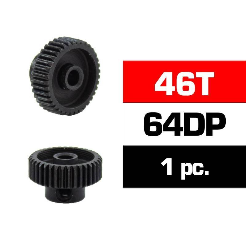 PIÑON 64DP - 46T - ACERO HSS - DIAMETRO 3.17mm PIÑON 64DP - 46T - ACERO HSS - DIAMETRO 3.17mm