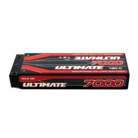 BATERÍA ULTIMATE GRAFENO HV LiPo STICK 7.6v. 7000mAh 120C BANANA 5mm