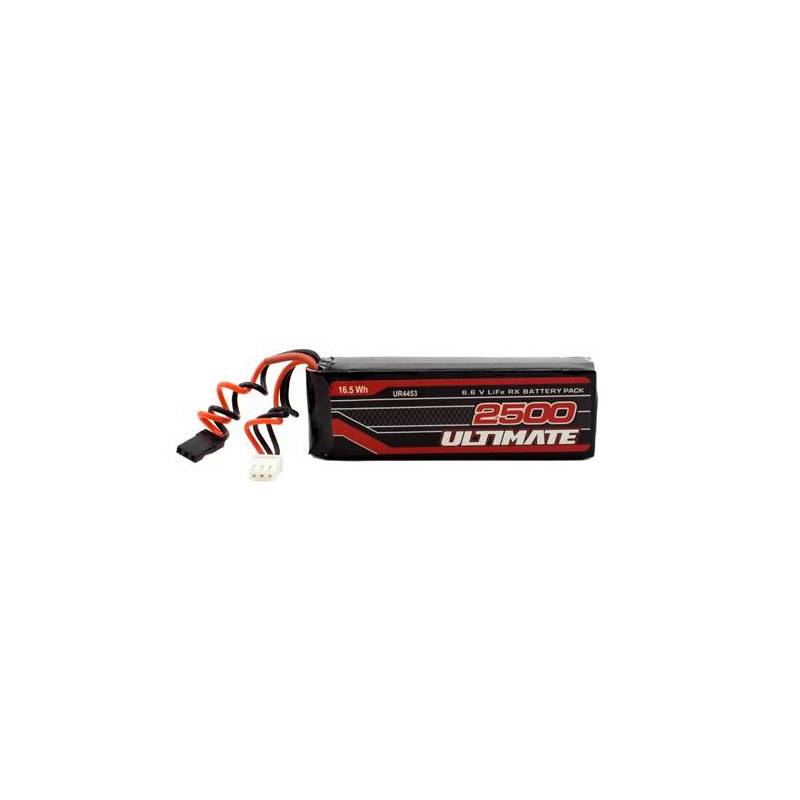 BATERÍA ULTIMATE LiFe RECEPTOR PLANA 6.6v. 2500mAh CONEXIÓN JR BATERÍA ULTIMATE LiFe RECEPTOR PLANA 6.6v. 2500mAh CONEXIÓN JR