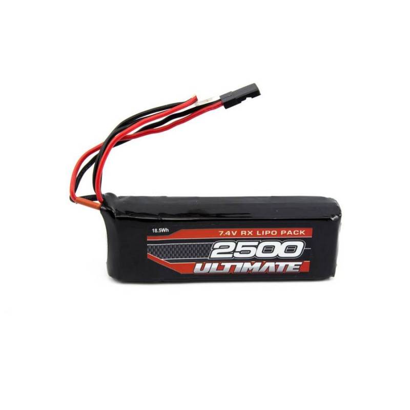 BATERÍA ULTIMATE LiPo RECEPTOR PLANA 7.4V. 2500mAh CONEXIÓN JR BATERÍA ULTIMATE LiPo RECEPTOR PLANA 7.4V. 2500mAh CONEXIÓN JR