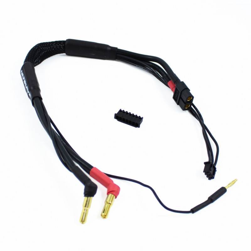 CABLE CARGA 2S DE 30 cm CON CONECTOR XT60 - 4/5mm CABLE CARGA 2S DE 30 cm CON CONECTOR XT60 - 4/5mm