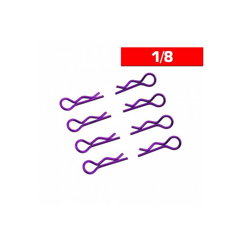 CLIPS CARROCERIA 1/8 L+ R PURPURA (8u.) CLIPS CARROCERIA 1/8 L+ R PURPURA (8u.)
