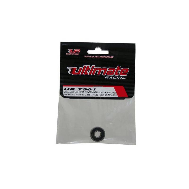 7x19x6mm CERAMIC RUBBER SEALED FRONT ENGINE BEARING (UR, NOVA) (1pc)- 7x19x6mm CERAMIC RUBBER SEALED FRONT ENGINE BEARING (UR, NOVA) (1pc)-