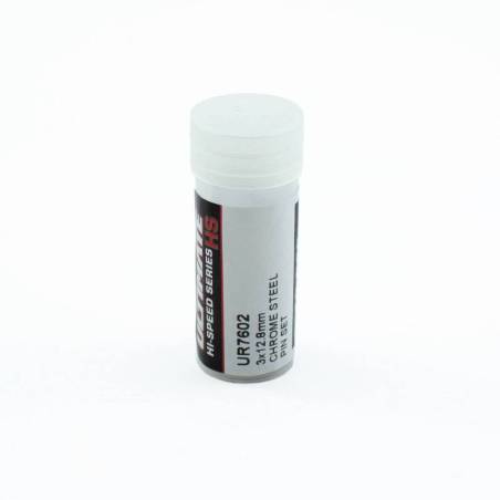 3x12.8 mm KIT PINS ACERO CROMADO (10u.)