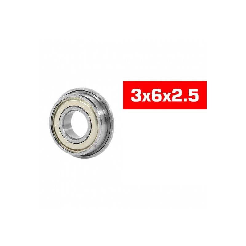 "3x6x2.5mm FLANGED ""HS"" METAL SHIELDED BEARING SET (2pcs) - UR7808 "3x6x2.5mm FLANGED ""HS"" METAL SHIELDED BEARING SET (2pcs) - UR7808
