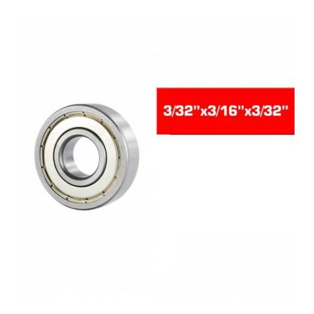 "3/32""x3/16""x3/32"" ""HS"" METAL SHIELDED BEARING SET (2pcs) - UR78