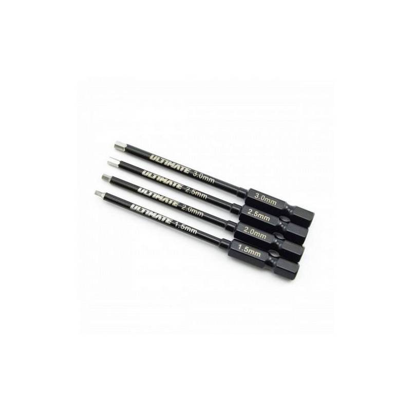 POWER TOOL HEX TIPS SET 1.5/2.0/2.5/3.0mm x 80mm - UR8360 - ULTIMATE POWER TOOL HEX TIPS SET 1.5/2.0/2.5/3.0mm x 80mm - UR8360 - ULTIMATE