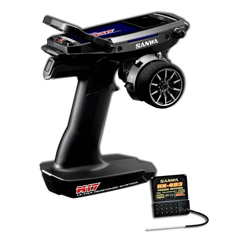 Sanwa M17 Radio + RX-493i Receiver + Battery - SANWA - S101A32473A Sanwa M17 Radio + RX-493i Receiver + Battery - SANWA - S101A32473A