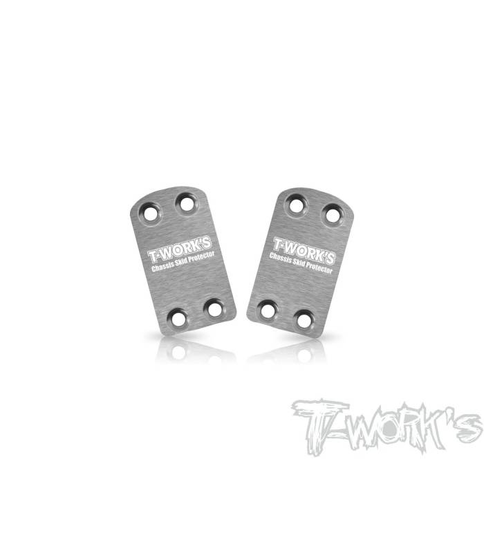 Stainless Steel Rear Chassis Skid Protector (Associated RC10 B7) 2pcs Stainless Steel Rear Chassis Skid Protector (Associated RC10 B7) 2pcs