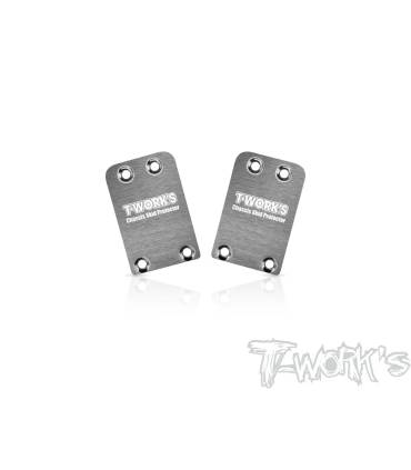 Stainless Steel Rear Chassis Skid Protector ( Mugen MSB1 ) 2pcs.