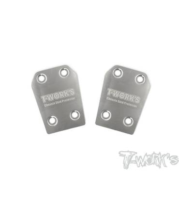 Rear Chassis Skid Protector (Associated RC8) 2pcs. - TO-220-RC8