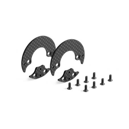 GRAPHITE REAR AERODYNAMIC DISC 1.6MM - LEFT+RIGHT - SET - 335370 - XR
