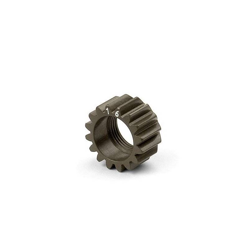 XCA ALU 7075 T6 HARDCOATED PINION GEAR - 16T (1ST) - 338516 - XRAY