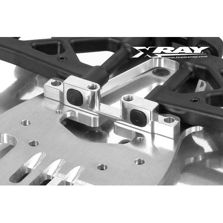 PLACA INFERIOR TRASERA - ALUMINIO SUIZO 7075 T6 - XRAY - 343056
