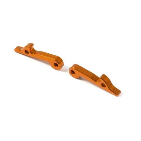 ALU REAR WHEEL LOCK - SWISS 7075 T6 - ORANGE (2) - 345360-O - XRAY
