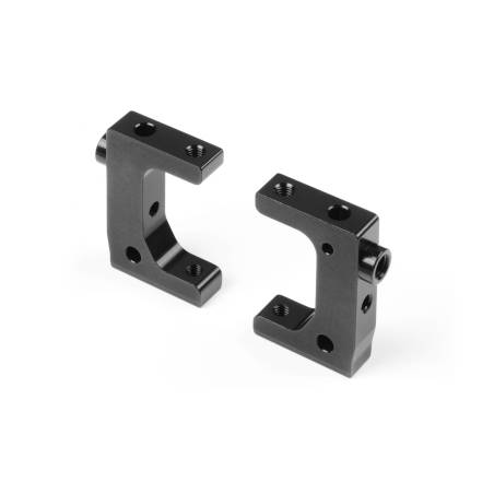 ALU RADIO PLATE MOUNT - BLACK - SWISS 7075 T6 (2) - XRAY - 346234