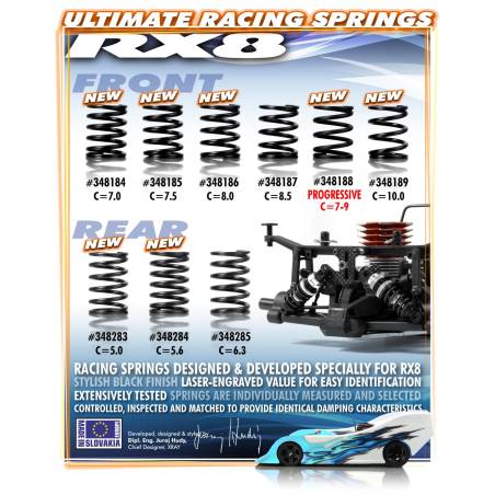 XRAY SPRING-SET C 5.6 - REAR (2) - 348284 - XRAY