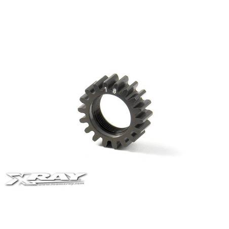 XCA ALU 7075 T6 HARD COATED PINION GEAR - 18T (1ST) - 348518 - XRAY