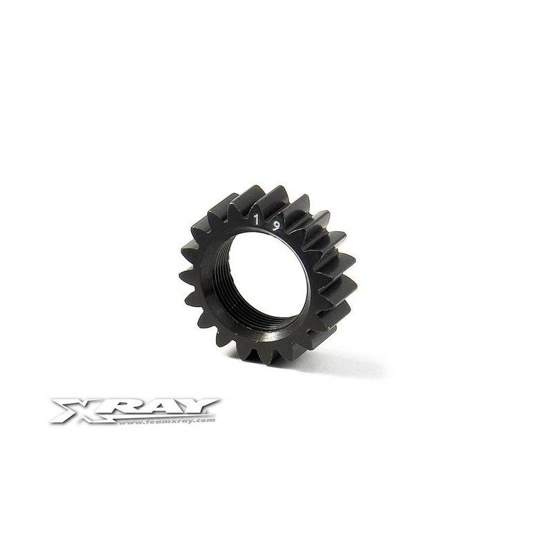 XCA ALU 7075 T6 HARD COATED PINION GEAR - 19T (2ND) - 348519 - XRAY XCA ALU 7075 T6 HARD COATED PINION GEAR - 19T (2ND) - 348519 - XRAY