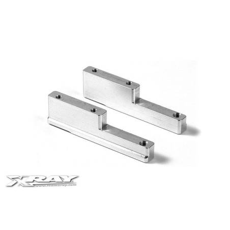 SOPORTES DE MOTOR DE ALUMINIO (IZQUIERDO + DERECHO) - XRAY - 348712