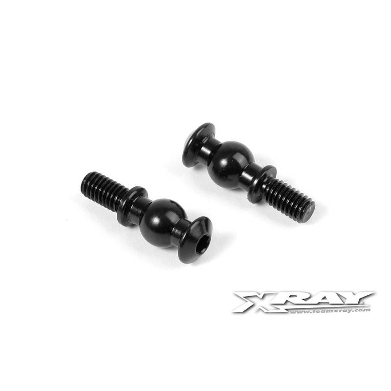 BALL STUD 6.8MM WITH BACKSTOP L 6MM - M4 (2) - 352655 - XRAY BALL STUD 6.8MM WITH BACKSTOP L 6MM - M4 (2) - 352655 - XRAY