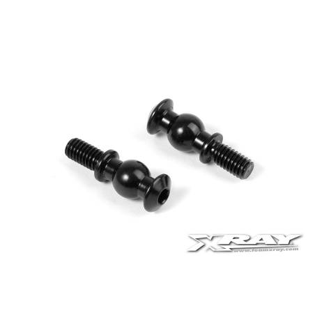 BALL STUD 6.8MM WITH BACKSTOP L 6MM - M4 (2) - 352655 - XRAY